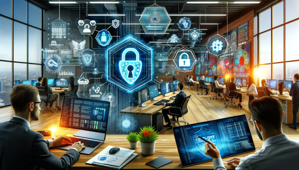 An image representing an office of a cyber security management