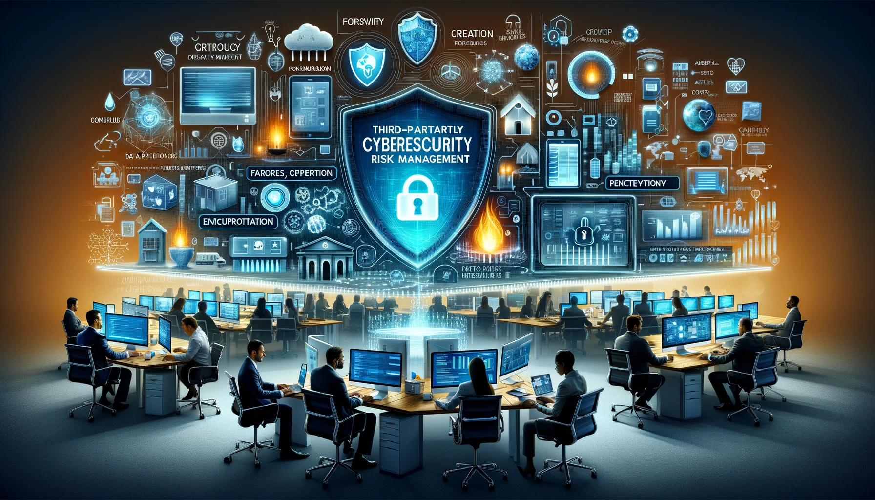 An image showing the Foundations of Third-Party Cybersecurity Risk Management